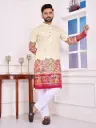 Patola With Foil Print Silk Kurta