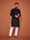 Sequence Embroidery Cotton Kurta Set