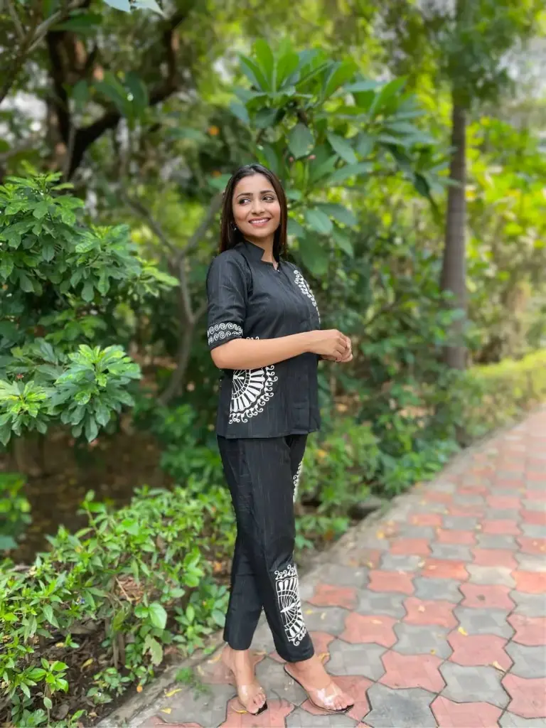 Embroidered Cotton Co-ord Set