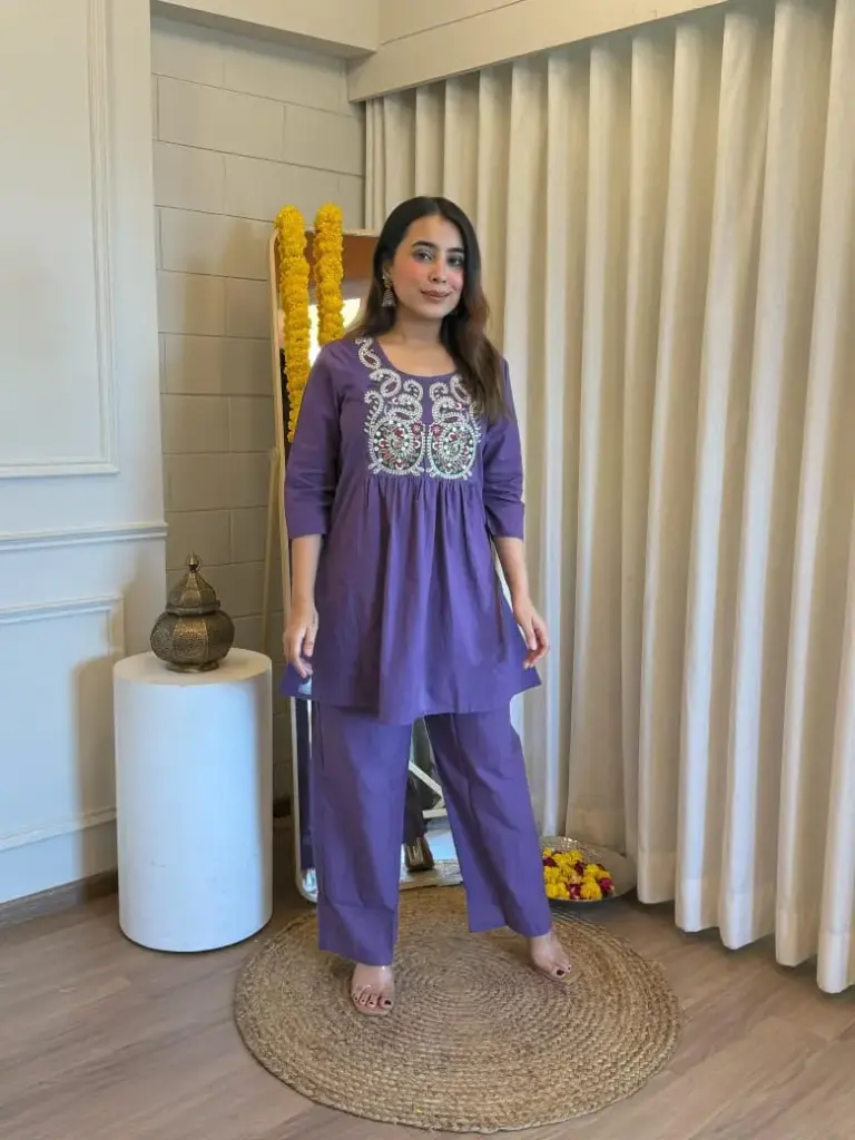 EMBROIDERY WORK CORD-SET