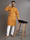 Cotton Foil Print Magadheera Kurta