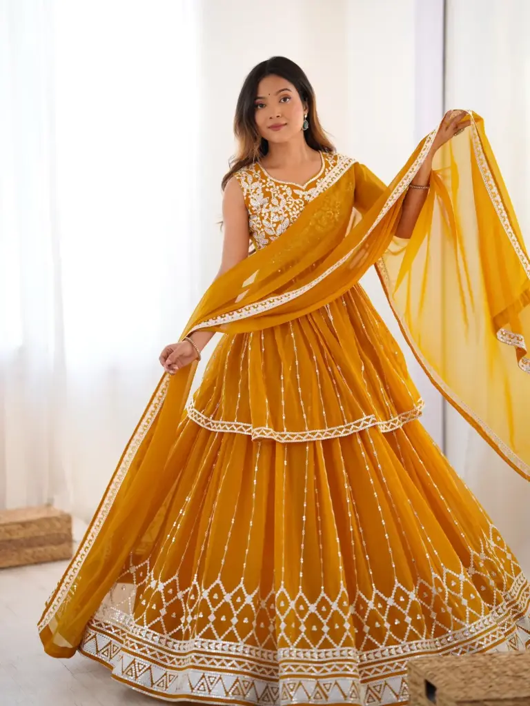 Designer Top Lehenga with Dupatta