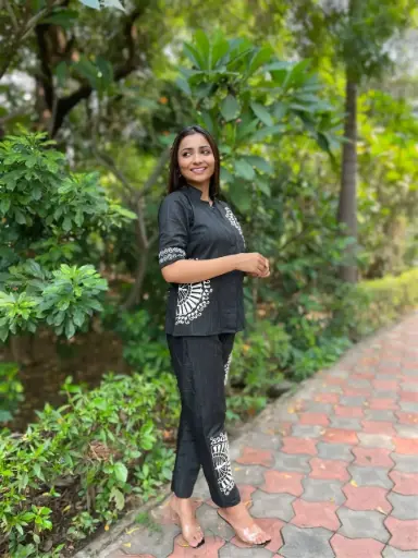 Embroidered Cotton Co-ord Set