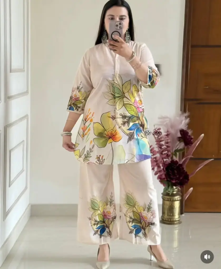 Designer Digital Printed Co-Ord Set