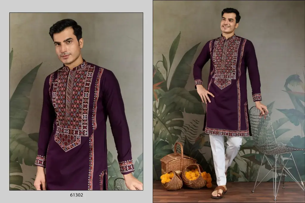 New Exclusive Festival Embroidered Men’s Kurta Collection